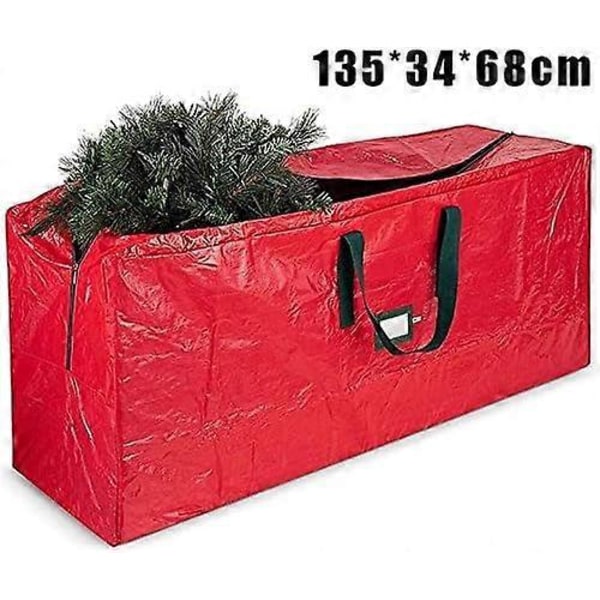 Joulukuusen säilytyskassi, UV-suojattu puutarhajätesäkki, vedenpitävä, suuri vetoketjullinen