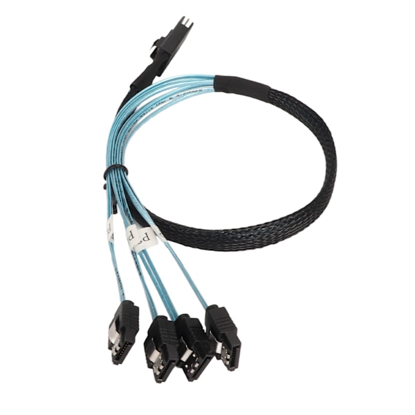 Mini SAS - 4 SATA -kaapeli 7-pin 12 Gbps tinattu kupari kullattu kosketin SFF 8087 - 4SATA -kaapeli pöytätietokoneen koteloon 1 metri / 3,3 jalkaa