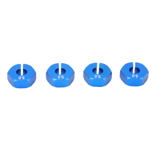 4 stk 12mm hjul sekskant navadapter kombiner kobling med pinner skruer RC bil reservedeler for 1/10 RC bil blå