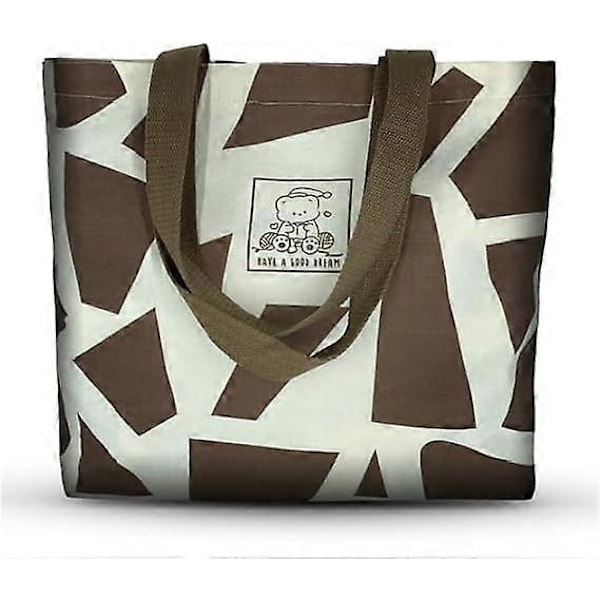 Canvas Tote sød taske til kvinder, Trendy & Genanvendelige bomuldstasker, B Style