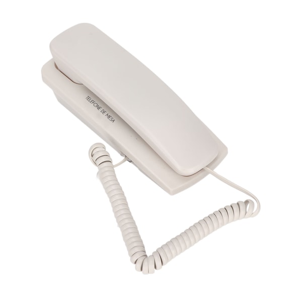 KXT1042 Veggtelefon Kablet fast telefon med mute gjenoppringingsfunksjon distribusjonsgrensesnitt Oval knappdesign (hvit)