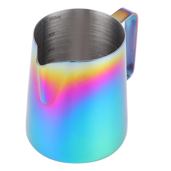 350 ml Kaffe Latte Art Mugg Färgglad Mjölkskummare Mugg med Skala