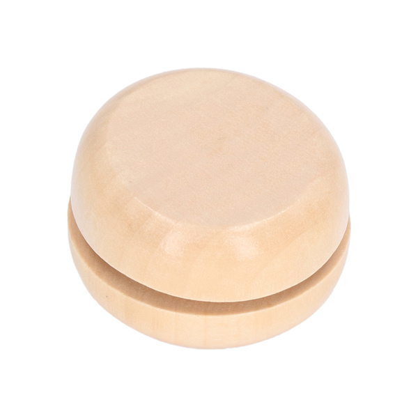 4 st trä Yoyo liten storlek bärbar premium hållbar trä oavslutad yta DIY YoYo vanlig trä YoYo