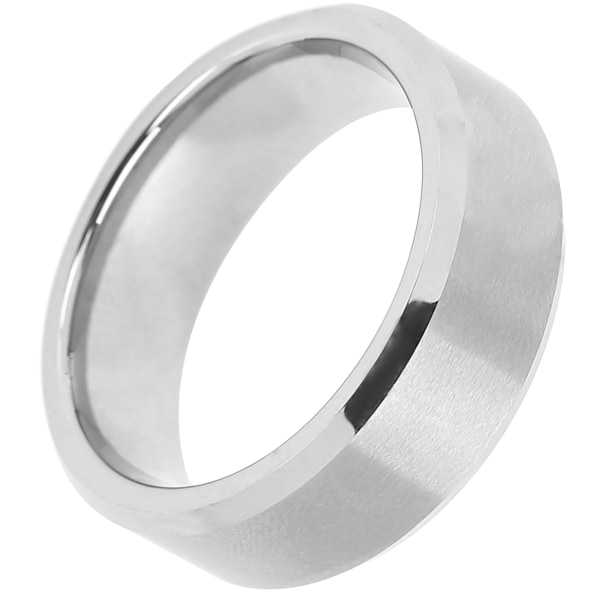 Män Enkel Snygg Ring Tungsten Steel Party Elegant Ring Finger Smycken Tillbehör GiftStål Färg