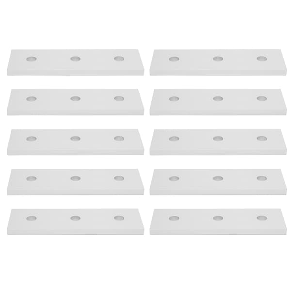 10 stk. Aluminium Flad Forbindelsesplade Flad Lige Reparationsplader 4040‑3 Hul