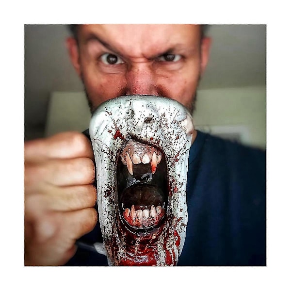 3D Kraniemugge Drikkekopp Skjelett Gotisk Resin Øl Kaffe Krus Tekopp Halloween