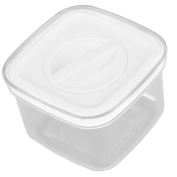 Lufttæt fødevarebeholder til køkkenet - 600 ml gennemsigtig beholder med låg til opbevaring af blandet korn, ris og hvede