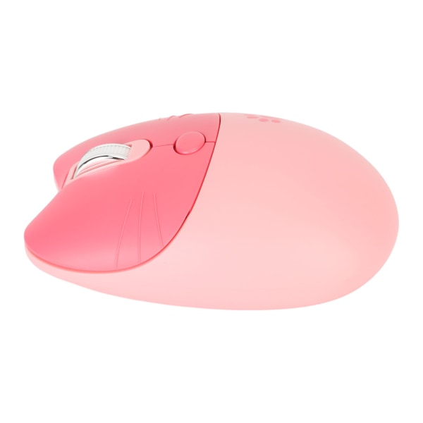 2,4G Cat Wireless Mouse Mute USB-mottaker Søt bærbar 3 nivåer DPI-mus for M3 bærbar datamaskin Sakura Pink