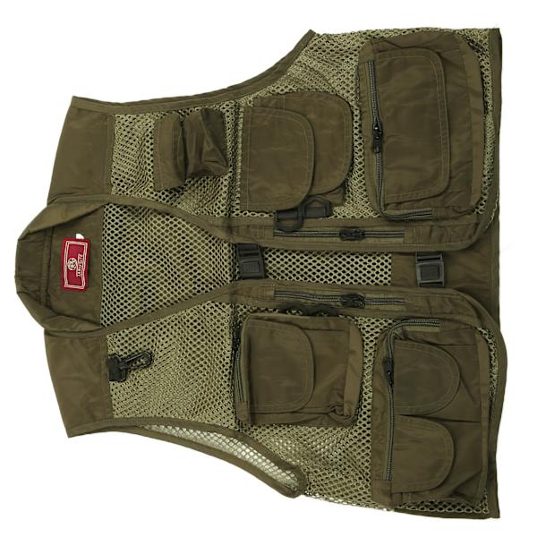 Fiskevest MultiPocket MultiMesh Vest Åndbar Justerbar Fiske Redningsvest(L )