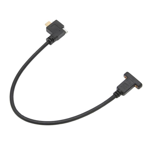 Type C til Type C-kabel 10 Gbps 5A 4k gullbelagt standard 16+1 kjerner 0,3 meter hann til hann USB3.1-kabel