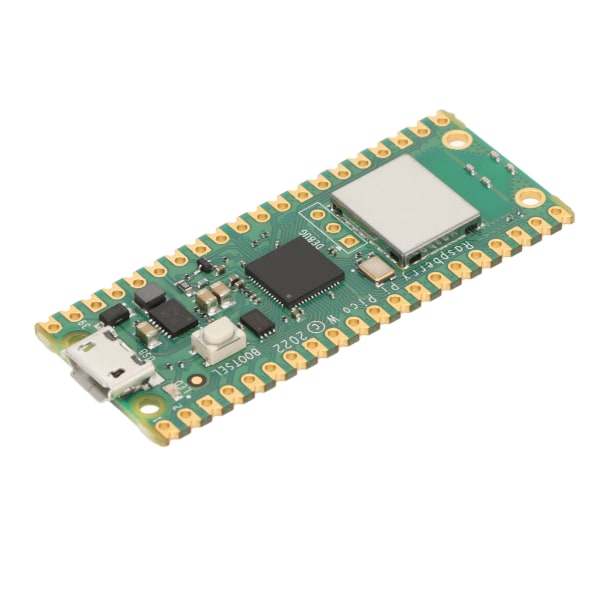 RP2040 mikrokontroller utviklingskort 26 pins 2 MB minne 2,4 GHz mikrokontrollkort for Raspberry Pi Pico W