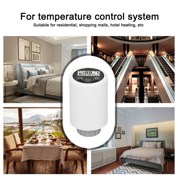 Smart radiatorventil Smart termostatventil Mobilappkontroll Zigbee radiatorkontroller-1 st