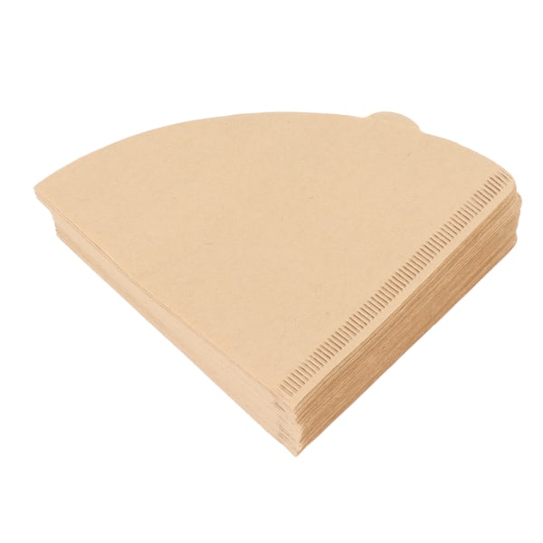 100 stk. engangs kaffefiltre i original farve, kegleformet kaffesil til hjemmet, 2-4 kopper