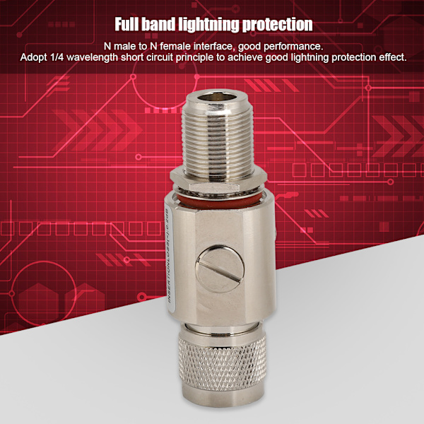 BL-1000 1-1,2 GHz N-hane till N-hona överspänningsskydd Full Band Lightning Arrester Protection