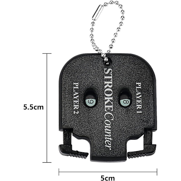 Golf Slagtæller Nøglering (Pakke med 2)