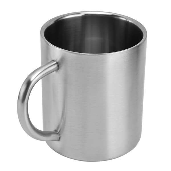 Dobbeltvæggede kaffekrus i rustfrit stål tekopper til campingrejser udendørs kontor 410ml