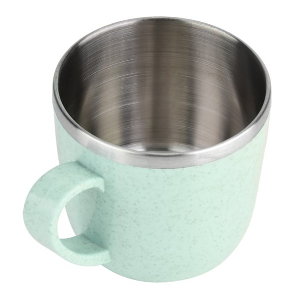 Rostfri Vetehalm Kopp Flaskor Vatten Kaffe Juice Mjölk Mugg (Grön)