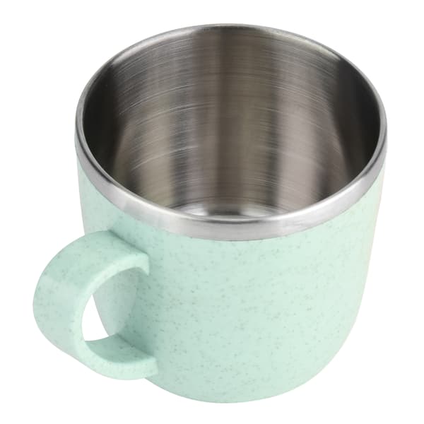 Rustfri stål hvedehalm kop kolber vand kaffe juice mælk krus (grøn)