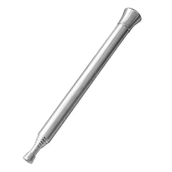 1st Camping Blåsrör Teleskopiskt Eldverktyg Portabelt Blåsrör (silver)