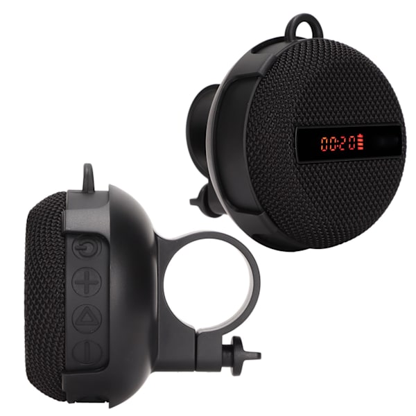 Bluetooth 5.0 pyöräkaiutin IP65 vedenpitävä pölytiivis polkupyörän langaton kaiutin Time Speed ​​-akun näytöllä