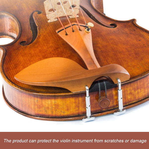 Violin Hakstöd Fäste Trä Metall Hållare Musikinstrument Tillbehör för 3/4 4/4