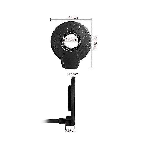 Elektrisk Cykel Magnetisk Kraftsensor PAS Pedalassistsensor F-12l 12 Magneter Dubbla Hallsensorer Conn