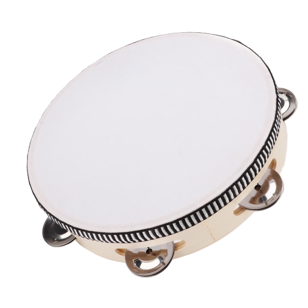 Tambourine Double Row 8in Percussion Jingles -käsiinstrumentti juhliin