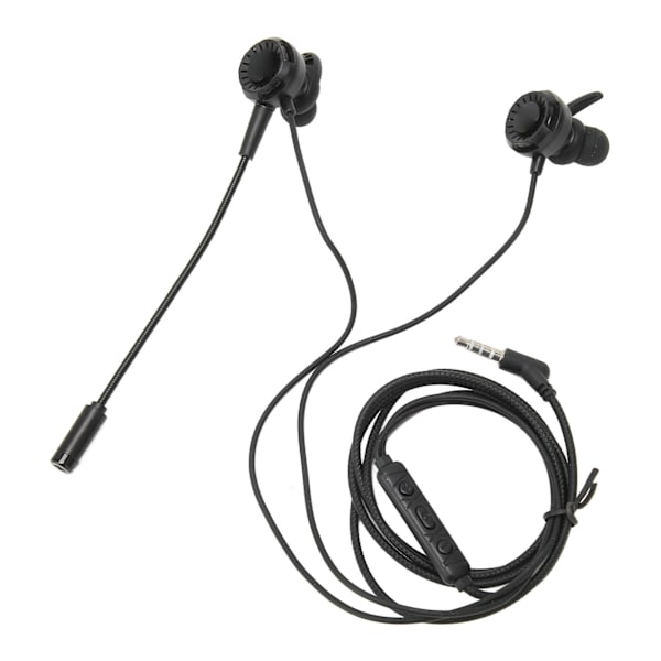 3,5 mm spelhörlurar Multifunktionsstereo brusreducering Trådbundna spelhörlurar med mikrofon för bärbar dator mobiltelefon PC