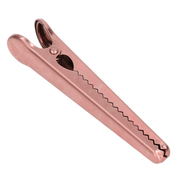 Forsegling Klemme Længde 11,6 cm Komfortabelt Håndtag Robust Design Indvendigt Tanddesign KøkkenredskaberRose Guld