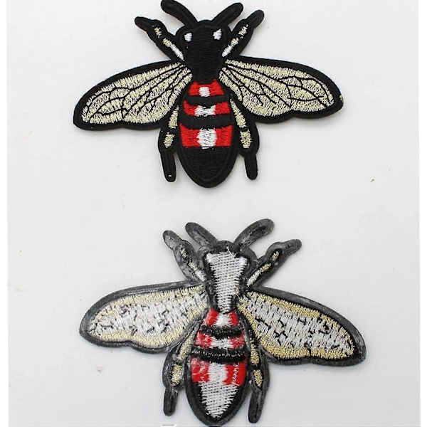 4 stk. Bi Broderet Strygemærke Broderi Applikation af DIY Stof Kunst Broderi Dekoration Mærker Broderede Ornamenter Applikationer Blonde Tøj P