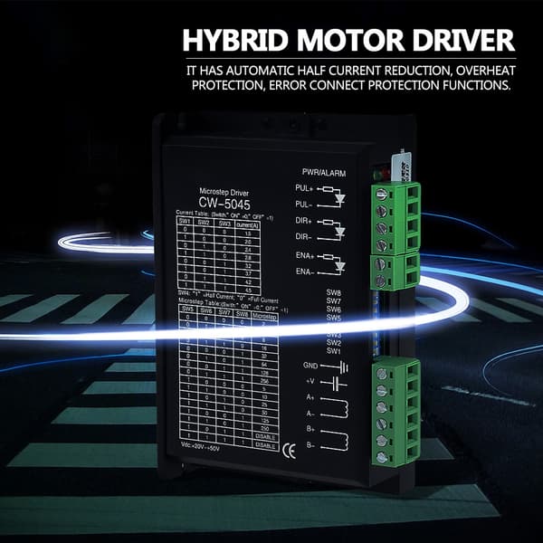 1 stk. Stepper Motor Microstep Driver CW-5045 4.5A 24V-50VDC til CNC Hybrid Motorer