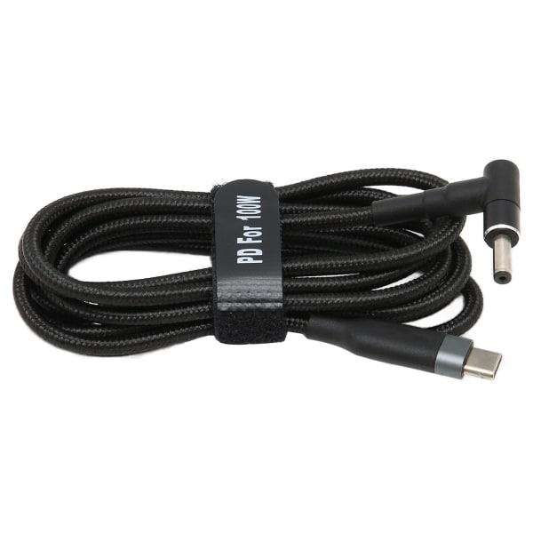 JORINDO USB C till DC-kontakt 100W Snabbladdning Bärbar Bekväm Hållbar Mjuk, slitstark nätsladd för power dator för hemmakontor0,5 M