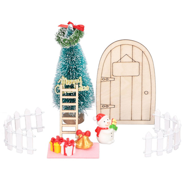 Dukkehus juledekoration 1:12 miniature scene levende form udsøgt design dukkehus tilbehør