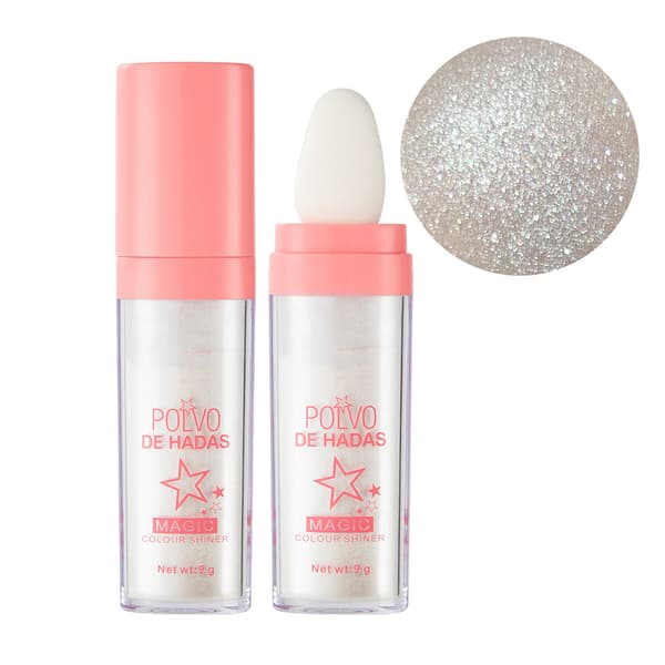 Highlighterpulver Glitter Høyglans Sparkle Pulver Sminke Kosmetikk Highlight for Ansikt Kropp