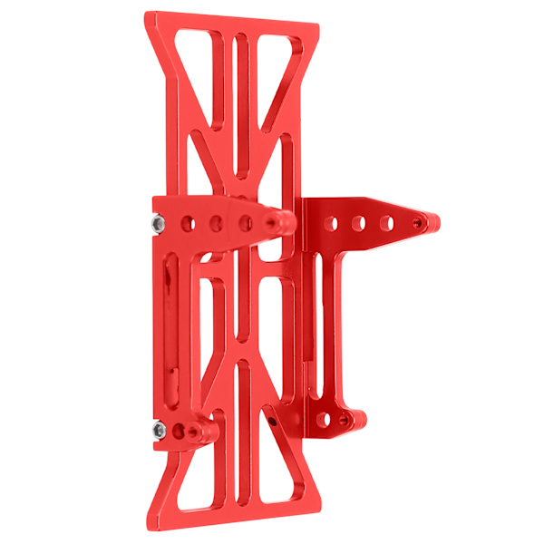 RC-batteribord i aluminiumlegering, stötfångare, ersättning för Axial SCX24 90081 C10 1/24 RC-bil, röd