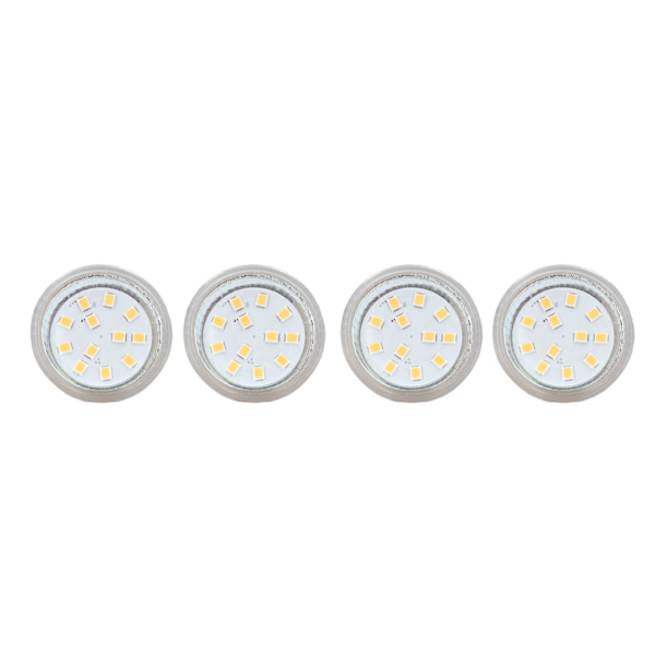 4kpl MR11 12LED-lamppu 2W 300LM spottilamppu Double Pin Base vaaka lamppu Lämmin valkoinen 3000K