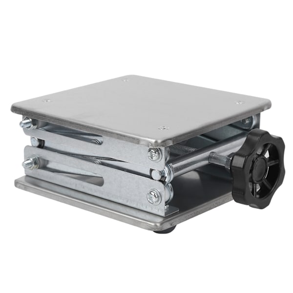 Rustfrit løfteplatform stativ rack laboratorium bordholder løfter 15 x 19cm