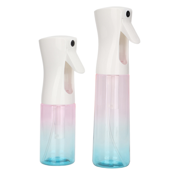 2 st tomma sprayflaskor för resor, påfyllningsbara behållare, fin kosmetisk dimspruta för hårstyling, rengöring av växter, 300 ml 200 ml