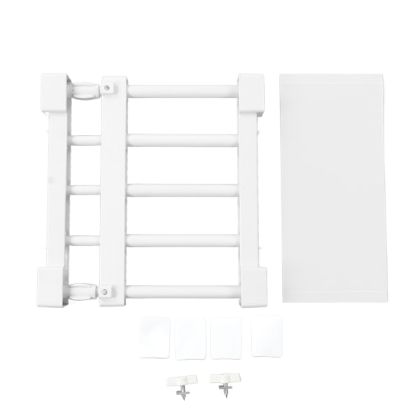 Closet Tension Shelf Expandable Nail Free Cabinet Divider Storage Rack for Wardrobe Cupboard 23‑30cm / 9.1‑11.8in Length