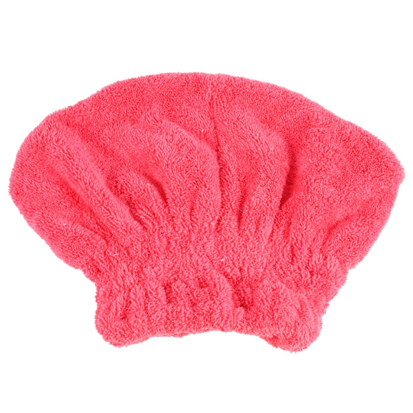 Snabbtorkande cap Mjuk Coral Velvet Bowknot hatt cap(vattenmelonröd)