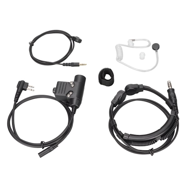 U94 PTT med fingermikrofon PTT 7,1 mm Retractable Throat Control Headset til Motorola GP88 GP300 GP3688 DEP450