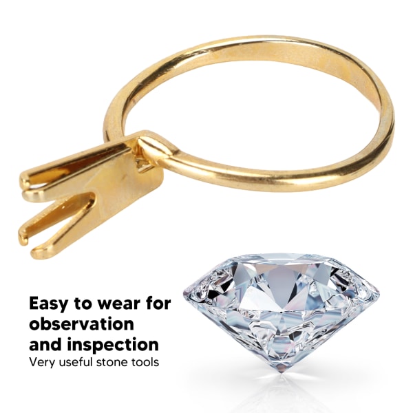 Ring Blank Support 4 Claw Form Visuellt stål Ring Spring Prong Tool för juvelerare Guld