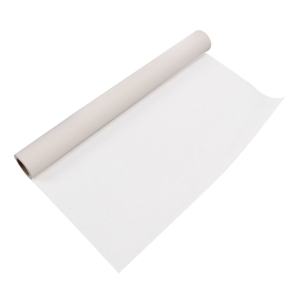 18 tommer 44 cm bred kalkerpapirrull Hvit, høy transparent, klart blekkabsorpsjonsmønster papir for sying Tegning 46 m / 150,9 fot