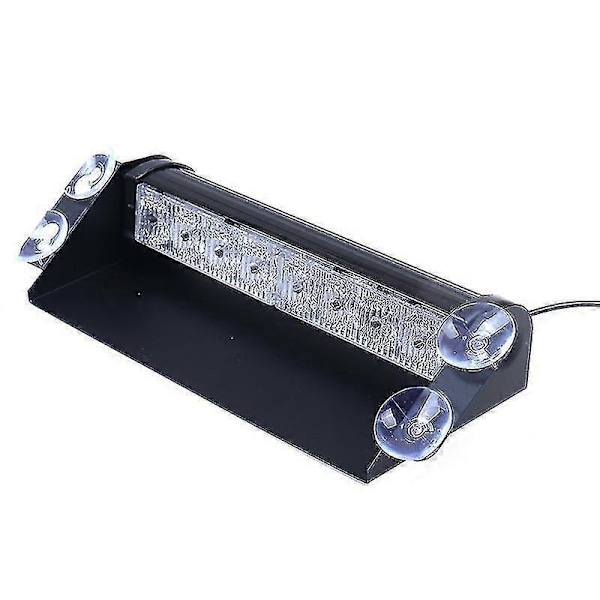 8 LED Blått Nødlys Politi Bil Lastebil Dashbord Varsellys Blinkende Strobelys