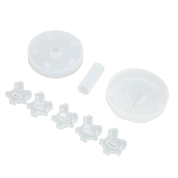 Karusell Silikonform Fleksibel Tykk Myk Karusellform DIY Krystall Epoxyharpiks Silikonform