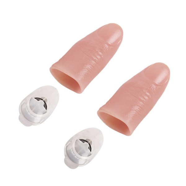 6 stk. Lysende fingertupptriks LED fingerlampe tommelfingerlys fingerprankleketøy