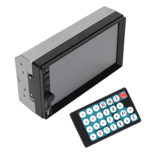 7in Bil Audio Receiver Double Din Stereo MP5 Afspiller Touch Screen Bluetooth Håndfri Bakkamera Support