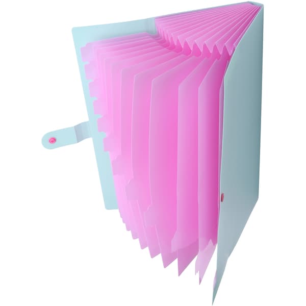 Mappeposer A4 MultiLayer Dokument Organizer Papir Opbevaring Informationslommer (Grøn)