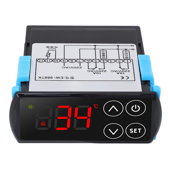 Touch Screen Termostat Digitalt Display Køling Opvarmning PID Temperaturregulator Regulator AC220V