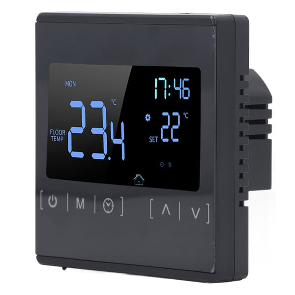 Programmerbar digital termostat Smart touchskærm hjemmetermostat til sveddampende rum AC85V til 250V